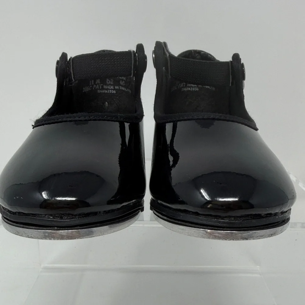 Capezio Black Patent Mary Jane Dance/Tap Shoes Girls Size 11